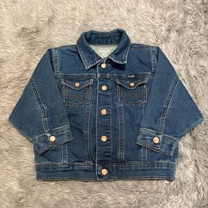 Wrangler Toddler Classic Denim Jacket Medium Wash 4T Unisex